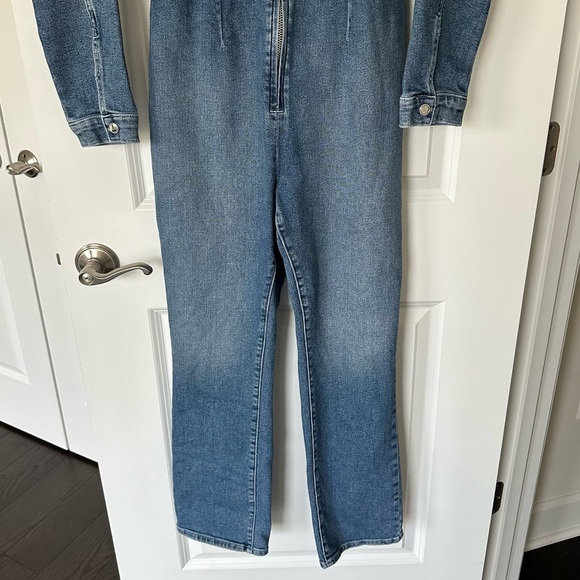 Good American Long Sleeve Denim Jean Jumpsuit - Picture 6 of 14